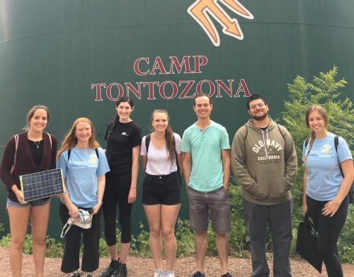 SolarSPELL Interns Visit Tonto Creek Camp