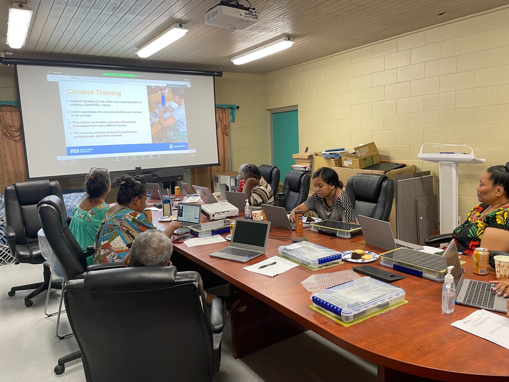 SolarSPELL Train-the-Trainer Workshop with Marshall Islands